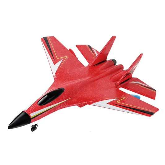 Avion RC SU-27 en mousse EPP avec gyroscope, moteur double rotor, LED et batterie 3.7V – modèle télécommandé 2CH pour enfants dès 8 ans, vol stable intérieur/extérieur jusqu’à 150 m.








