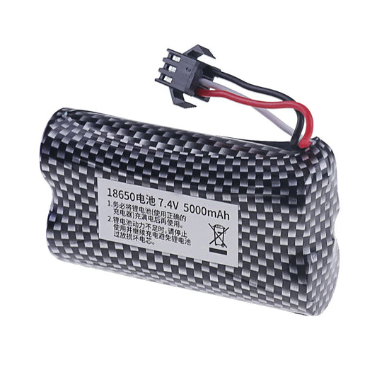 Batterie 7.4V 5000mAh SM-3P pour voiture RC MN82 MN128 MN78 LC79 twisting stunt commande gestuelle








