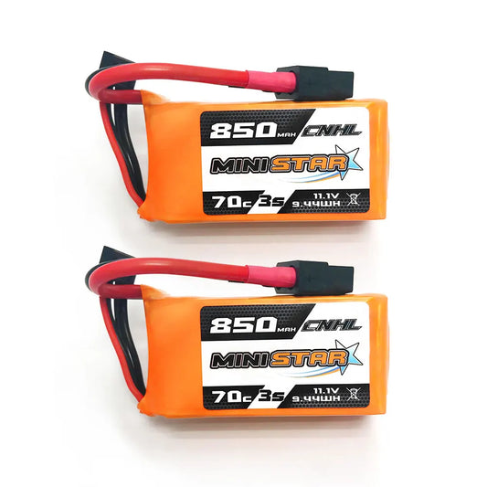 Batterie LiPo CNHL MiniStar 3S 4S 650mAh 850mAh 70C XT30 XT60 pour drone FPV, quadricoptère, avion RC








